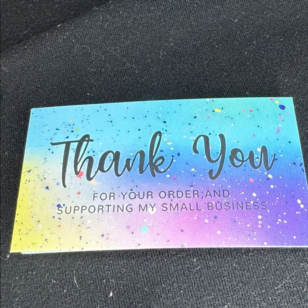 ★ 25 Rainbow Thank You Cards Small Business Package Inserts Boutique